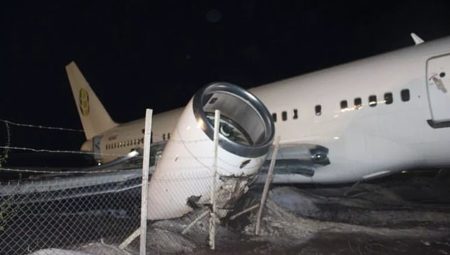 صورة تحطم طائرة ركاب بوينج 757 بغويانا
